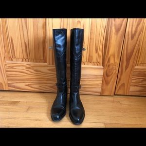Frye leather tall boot with buckles size 8